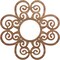 Ekena Millwork Cohen Wood Fretwork Pierced Ceiling Medallion, Walnut, 22"OD x 7 1/2"ID x 3/8"T CMWP22X22X0375COWA - alternate 1